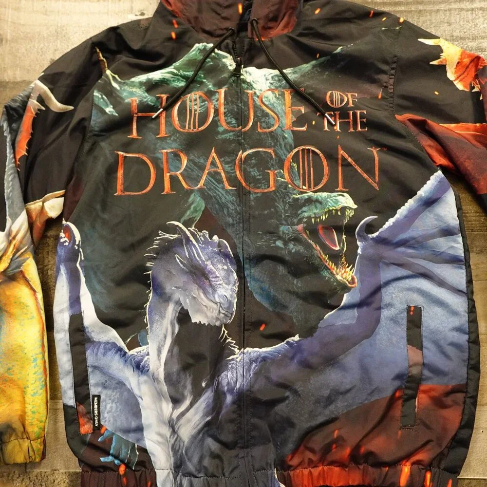 Members Only HBO Game of‎ Thrones House of the Dragon Windbreaker Jacket medium